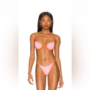 L*Space X TESSA BROOKS Nico Bikini Top in Crystal
Pink & Sunbeam